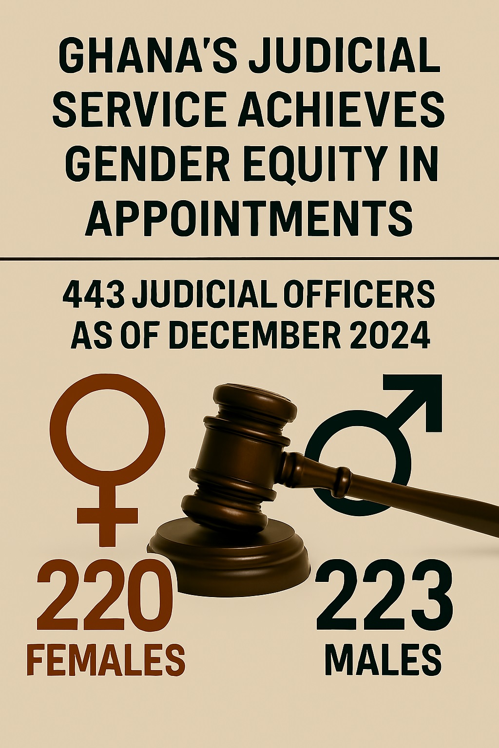 Ghana’s Judicial Service Achieves Gender Equity in Appointments